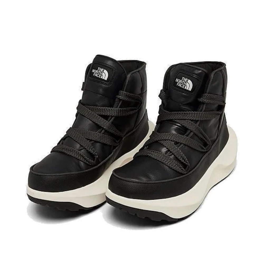The North Face Women's Black and White Winter Boots